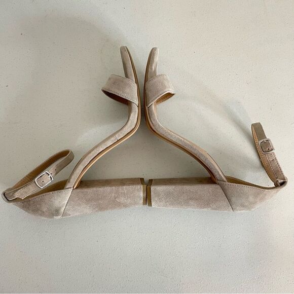 Steve Madden Carrson Blush Suede Heeled Sandals Size 10 - Picture 6 of 14